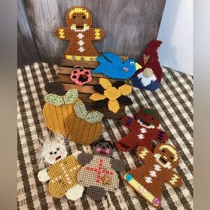 Hand Crafted Fun Magnet Set Colorful Decorations for a Refrigerator Classroom